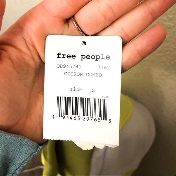 NWT Free People Jordan Colorblock Fleece Pullover - Picture 7 of 8